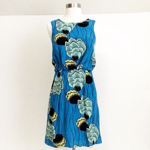 ANTHROPOLOGIE SARIAH Flora Print 100% Silk Dress
